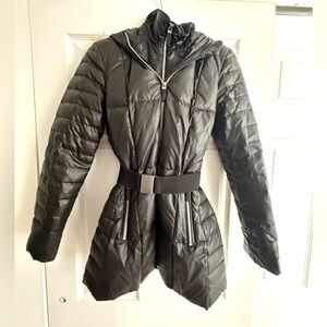 Andrew Marc Womens Belted Down Coat